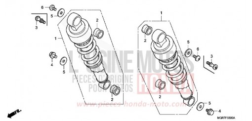 REAR CUSHION VT750SB de 2011